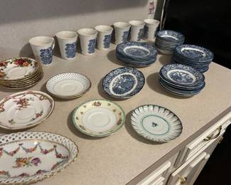Staffordshire Liberty Blue pieces