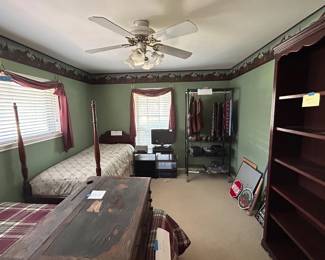 Twin beds and vintage chest from early 1900’s general store