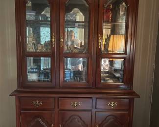 Cherry wood display case