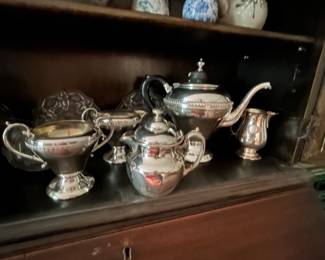 Silver teapot set