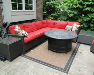 Outdoor rug, and outdoor sectional too