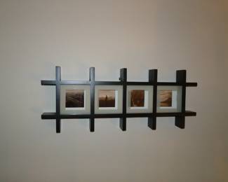 Multi use picture/shelf holder