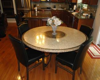Large dining room table. Or, if you prefer, large round kitchen table