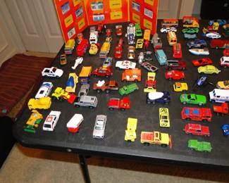 Hot Wheels, and Matchbox cars, and other cars too, each sold seperately