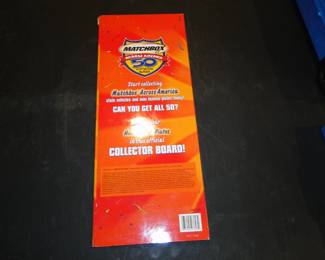Matchbox across America collector board