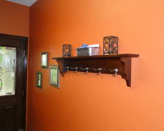 Because shelves and hooks are always a welcomed addition when guest arrive
