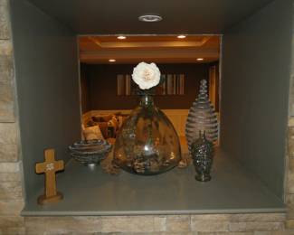 Decorative vases, and other decorative glass items