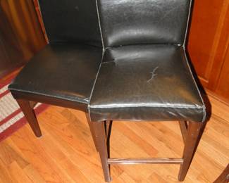 Bar chairs, they do show some wear, but overall in great condition. Counter top height