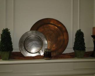 Even the hand hammered plates are for sale too