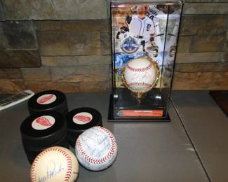 Signed baseballs too