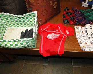 Small dog Red Wings shirt