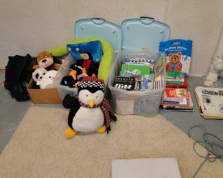 Kids plush and kids books, all priced to sell