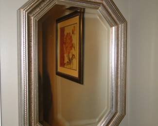 Fun framed, and beveled mirror
