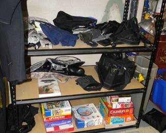 Games and diving gear too