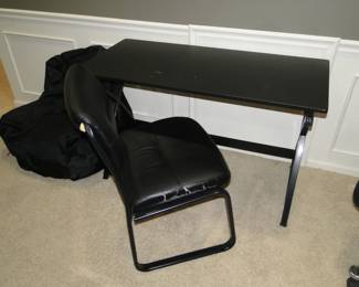 Office Chair and office table, and bean bag chair too