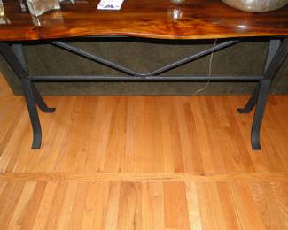Live edge side table