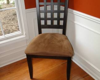 Detailed look of the Mission Style chairs