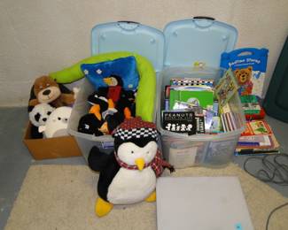 Stuffed plush, and children's books too