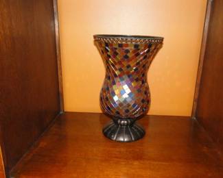 Mosaic vase again, with shimmering mosaic tiles