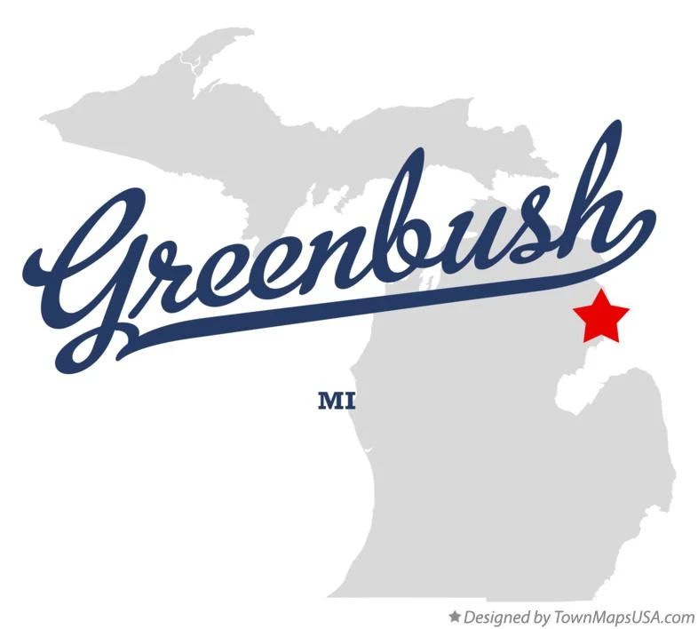 Right on the shores of Cedar Lake, in Greenbush Michigan