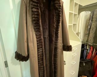 Rabbit lined coat