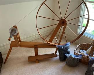 Rio Grande Spinning wheel made by Rachael Brown in Taos, NM