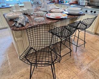 Knoll Bertoia bar stools