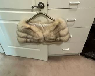White fox cape