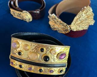 Judith Leiber and other belts