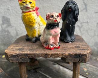 Vintage carnival chalkware