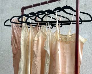 Vintage step-in teddies and full slips
