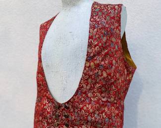 1950s Levi’s big E paisley jacquard poker dealer’s vest