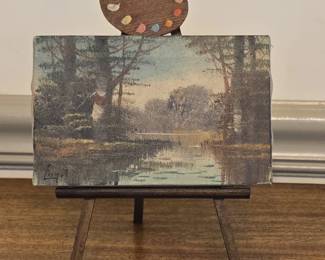 Pleasant Lake, Wis. Oil Painting