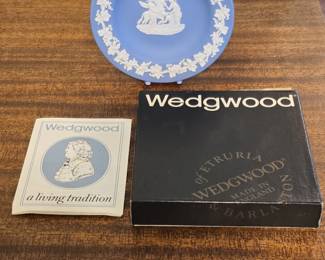Wedgwood Jasperware Plate with Putti and Pegasus second image