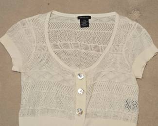 Calvin Klein Jeans Womens Cropped Knit Cardigan