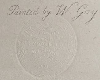 Worlds Fair Etching The Singing Lesson Walter Gay George Barrie Proof
