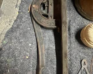 Antique Cast Iron Tobacco Cutter