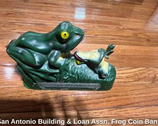 San Antonio Building Loan Assn. Frog Coin Bank