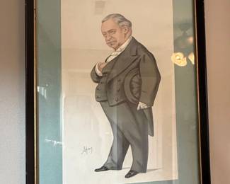 Jean Baptiste Lon Say Caricature Print by Apey Leslie Matthew Ward
