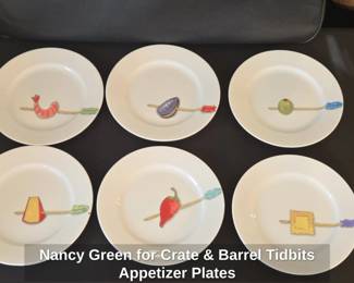 Nancy Green for Crate Barrel Tidbits Appetizer Plates