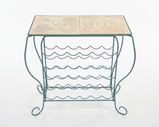 Vichon Mediterranean Wines TileTop Wine Rack Table