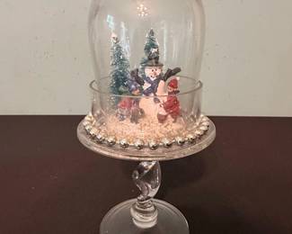Valerie Parr Hill Illuminated Snowman Dome