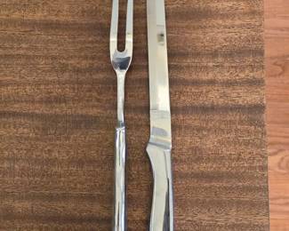 Stainless Steel Carving Fork and Knife Set