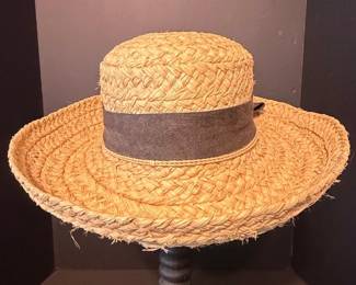 Scala Firenze Raffia Sun Hat with Ribbon