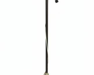 Vintage MultiSocket Floor Lamp with Fluted Column and Decorative Base