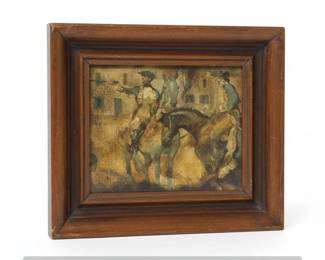 th Century Continental Cavalry Painting