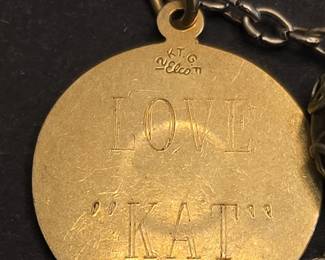 Vintage Rosary with LOVE KAT A DATE TO REMEMBER Medallion