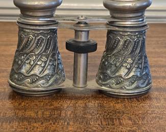 C.M.C. x Opera Glasses Ornate Floral Engraved Made in Occupied Japan