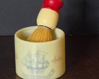Vintage Old Spice Ship Friendship Shaving Mug and Brush Set