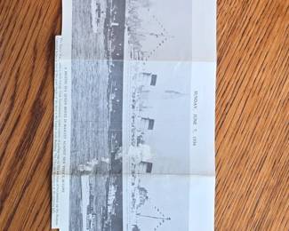 RMS Queen Mary Display Plate and Fork fifth image